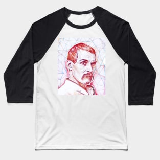 Richard Francis Burton Portrait | Richard Francis Burton Artwork | Line Art Baseball T-Shirt